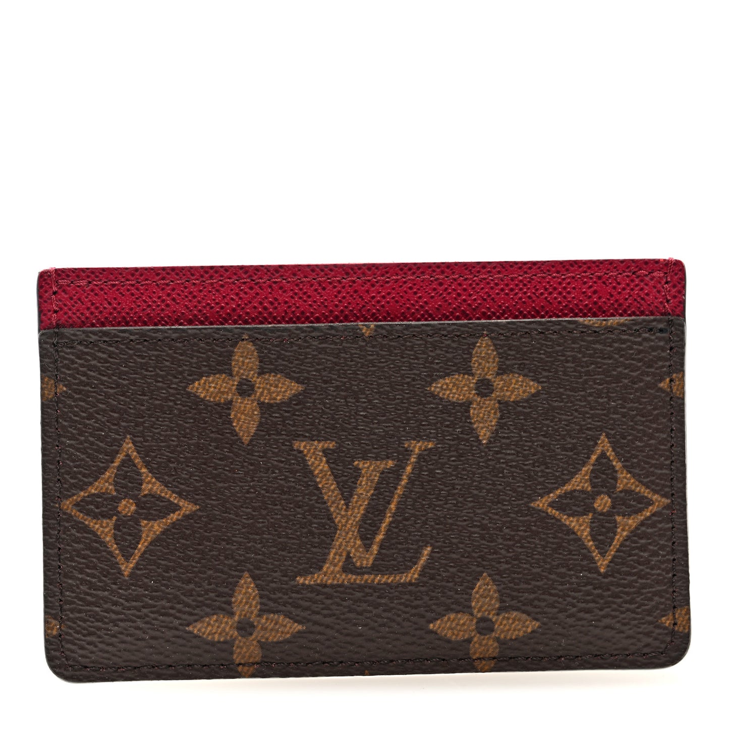 Monogram Card Holder Fuchsia
