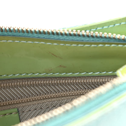 Gucci Canvas Patent Monogram Shoulder Bag Green Blue 11 of 17