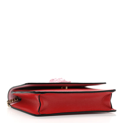 Versace Calfskin Medusa Wallet on Chain Crossbody Pink Red 4 of 15