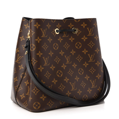 Louis Vuitton Monogram Neonoe MM Black 3 of 9