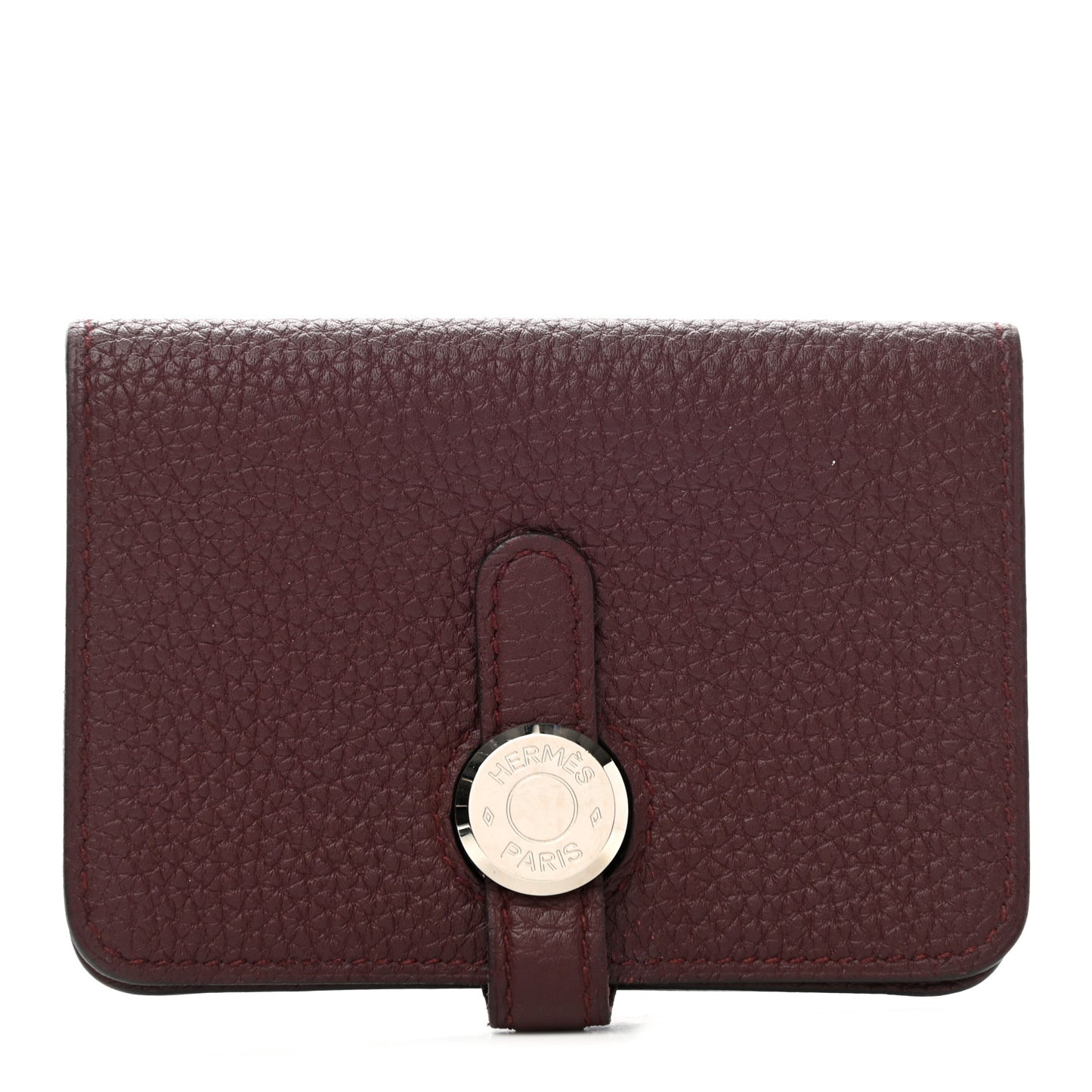 Togo Dogon Card Case Key Holder Bordeaux