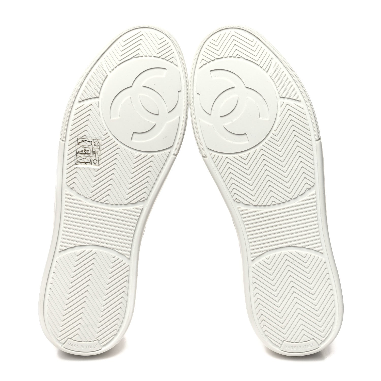 Chanel Calfskin CC Womens Sneakers 39 White 5 of 8