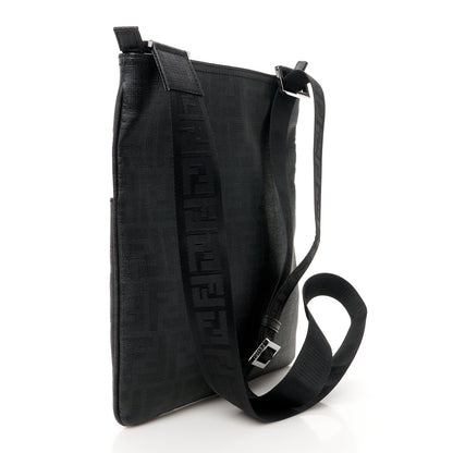 Fendi Zucca Spalmati Messenger Bag Black 3 of 10
