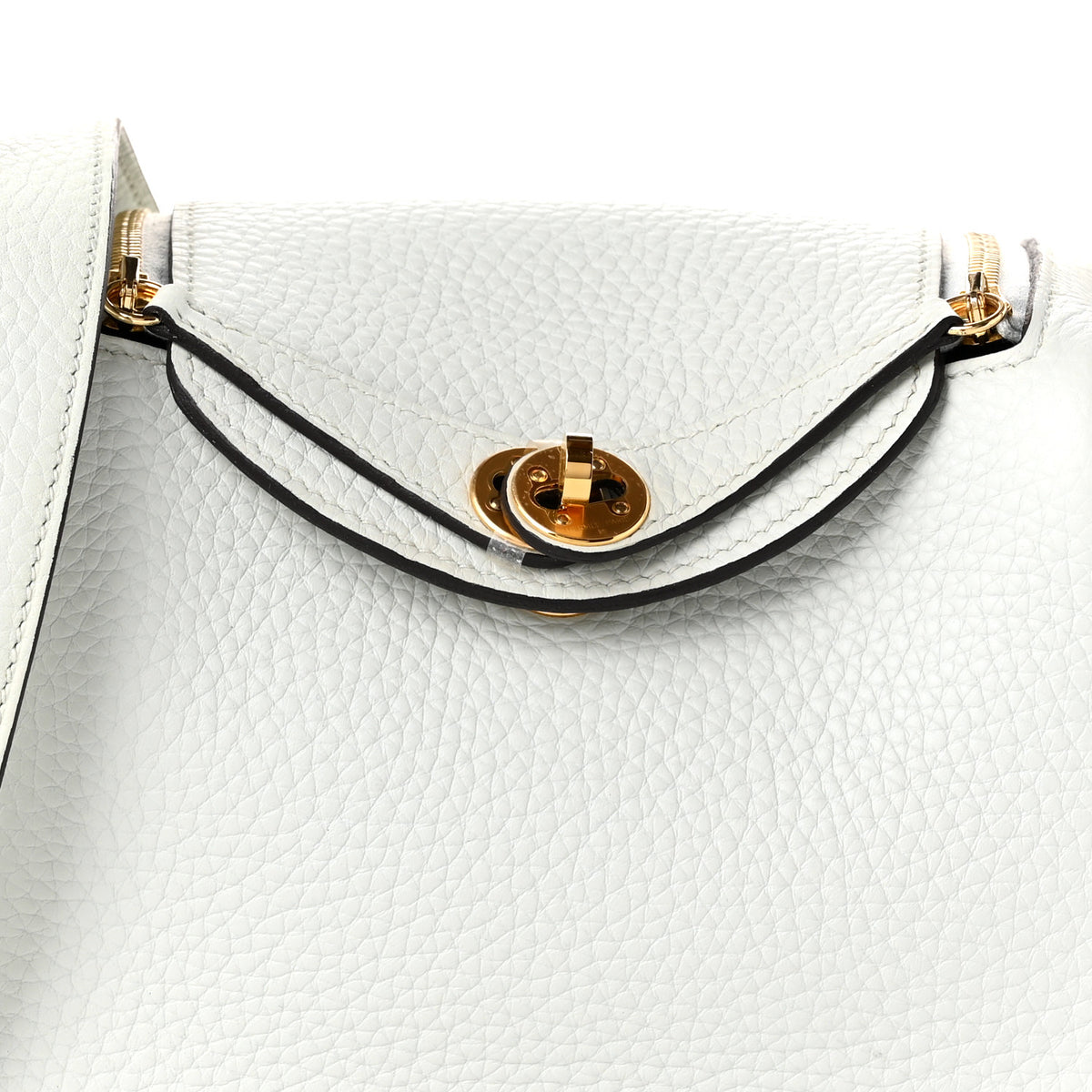 Hermes Taurillon Clemence Mini Lindy 20 Gris Platine 8 of 11