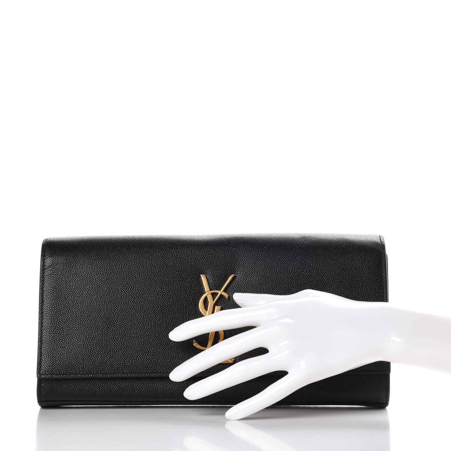 Grain De Poudre Monogram Cassandre Clutch Black