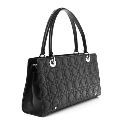 Christian Dior Lambskin Cannage Soft Lady Dior East West Black 2 of 10