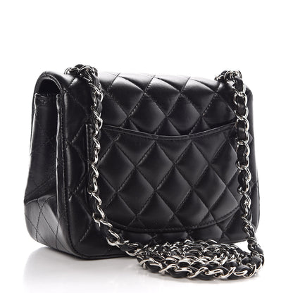 Chanel Lambskin Quilted Mini Square Flap Black 3 of 10