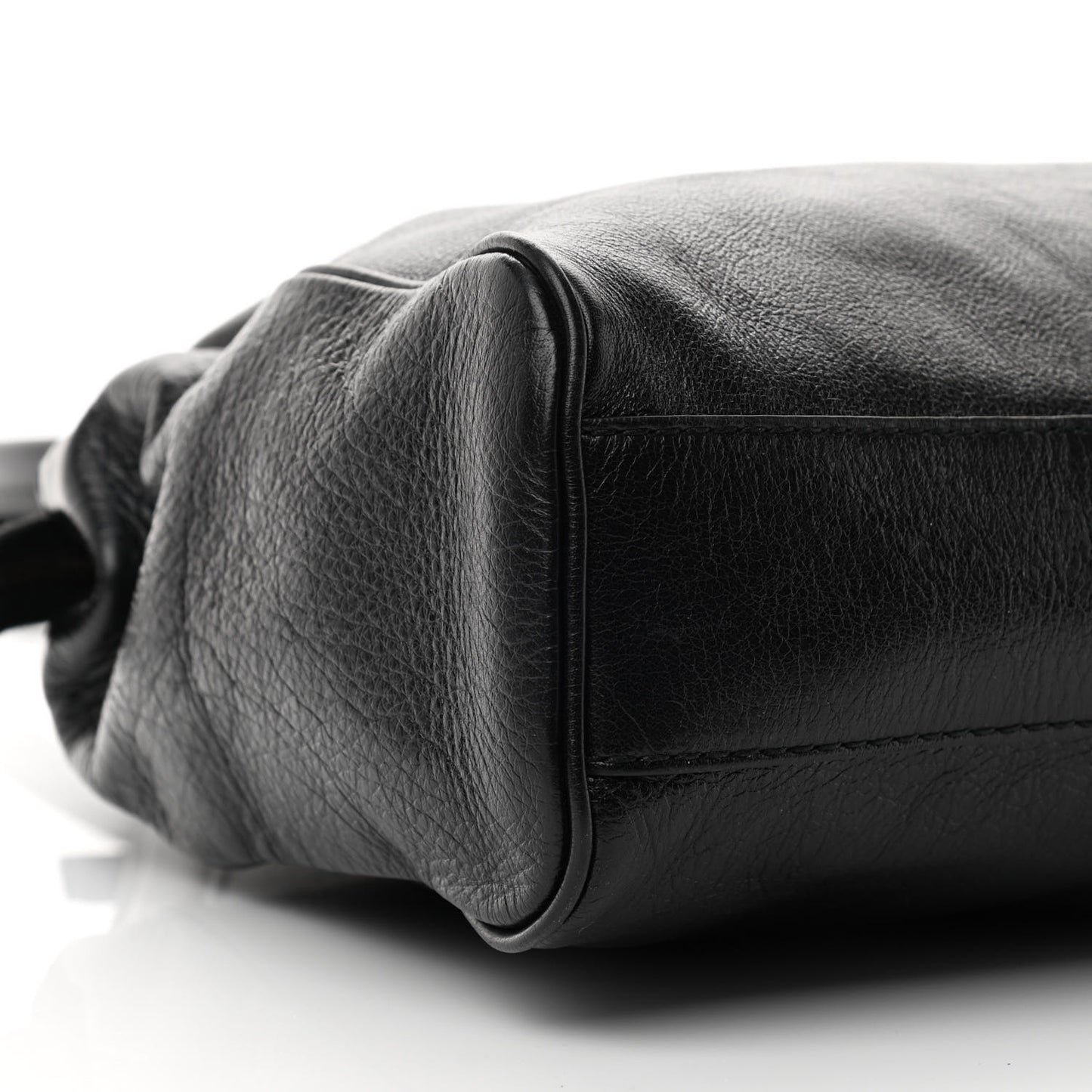 Calfskin Large Re(Belle) Top Handle Bag Black