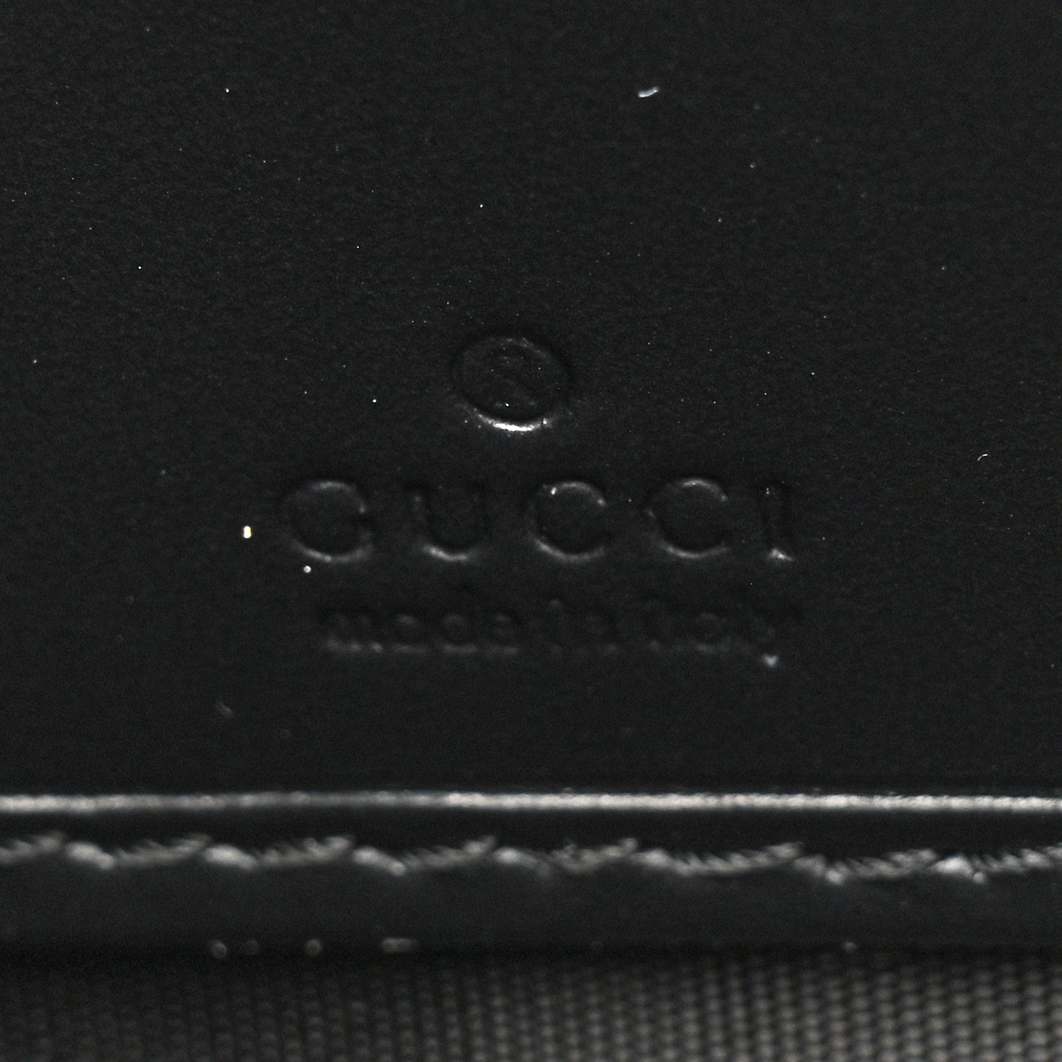 Gucci Guccissima Web Zip Around Wallet Black 9 of 11