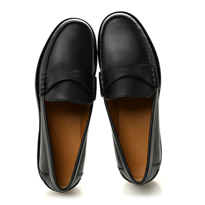 Gucci Calfskin Miro Soft Womens Mocassin Loafers 39 Black 5 of 9