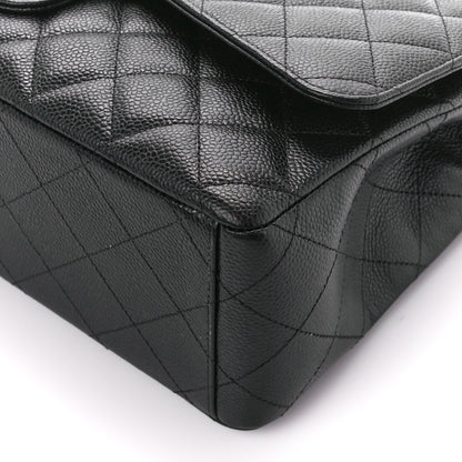 Chanel Caviar Quilted Maxi Double Flap Black 11 of 12