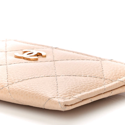 Chanel Caviar Quilted Card Holder Beige 11 of 18