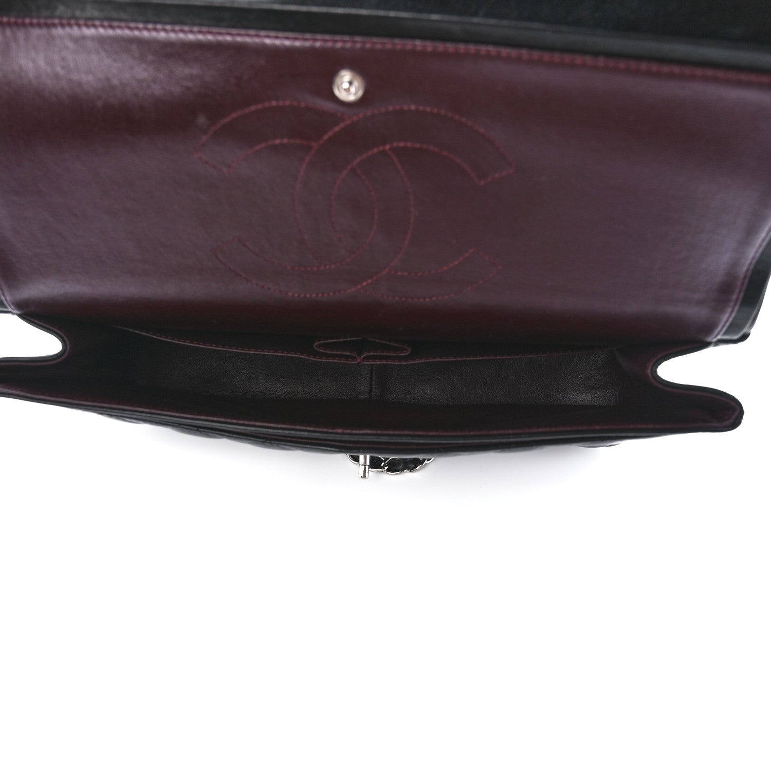 Chanel Lambskin Quilted Maxi Double Flap Black 5 of 12