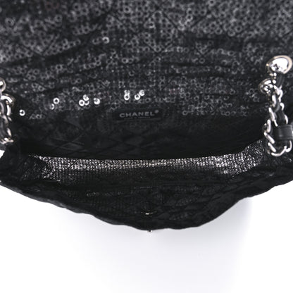 Chanel Hidden Sequin Maxi Flap Black 4 of 9