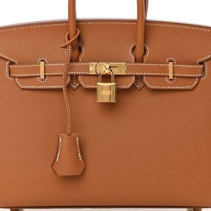 Hermes Epsom Birkin Sellier 25 Gold 8 of 11