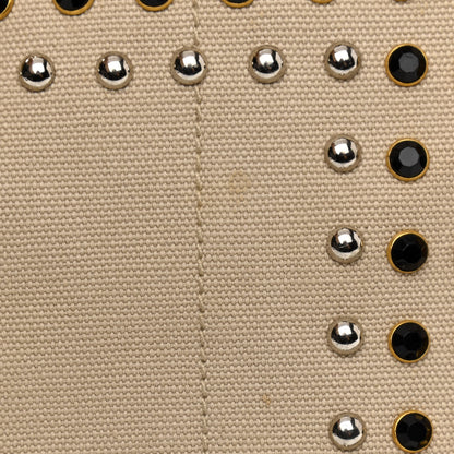 Prada Canapa Crystal Studded Tote Corda 14 of 16