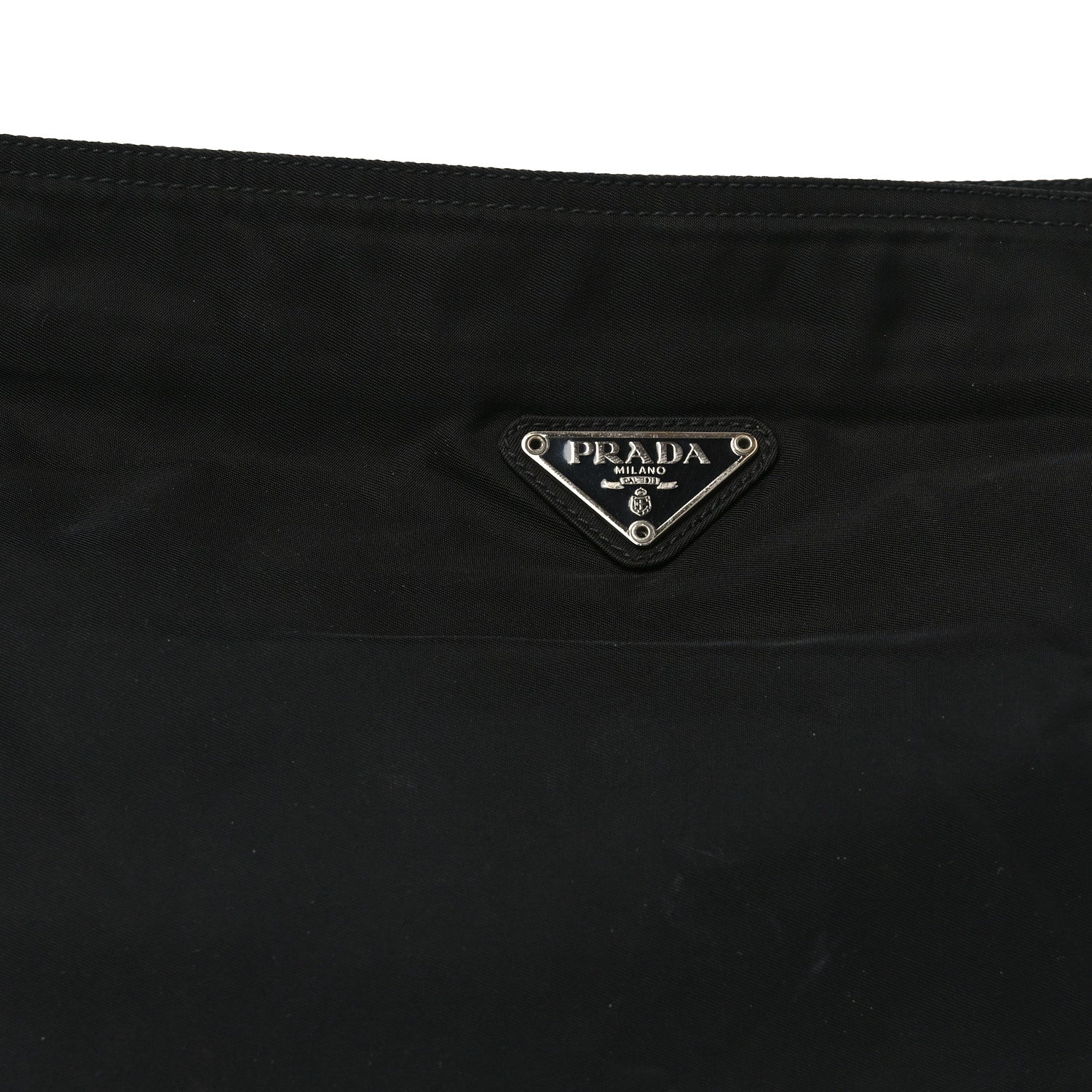 Prada Nylon Flat Messenger Bag Black 12 of 17