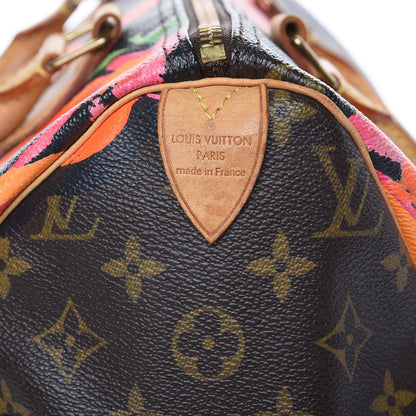 Louis Vuitton Monogram Roses Speedy 30 7 of 19