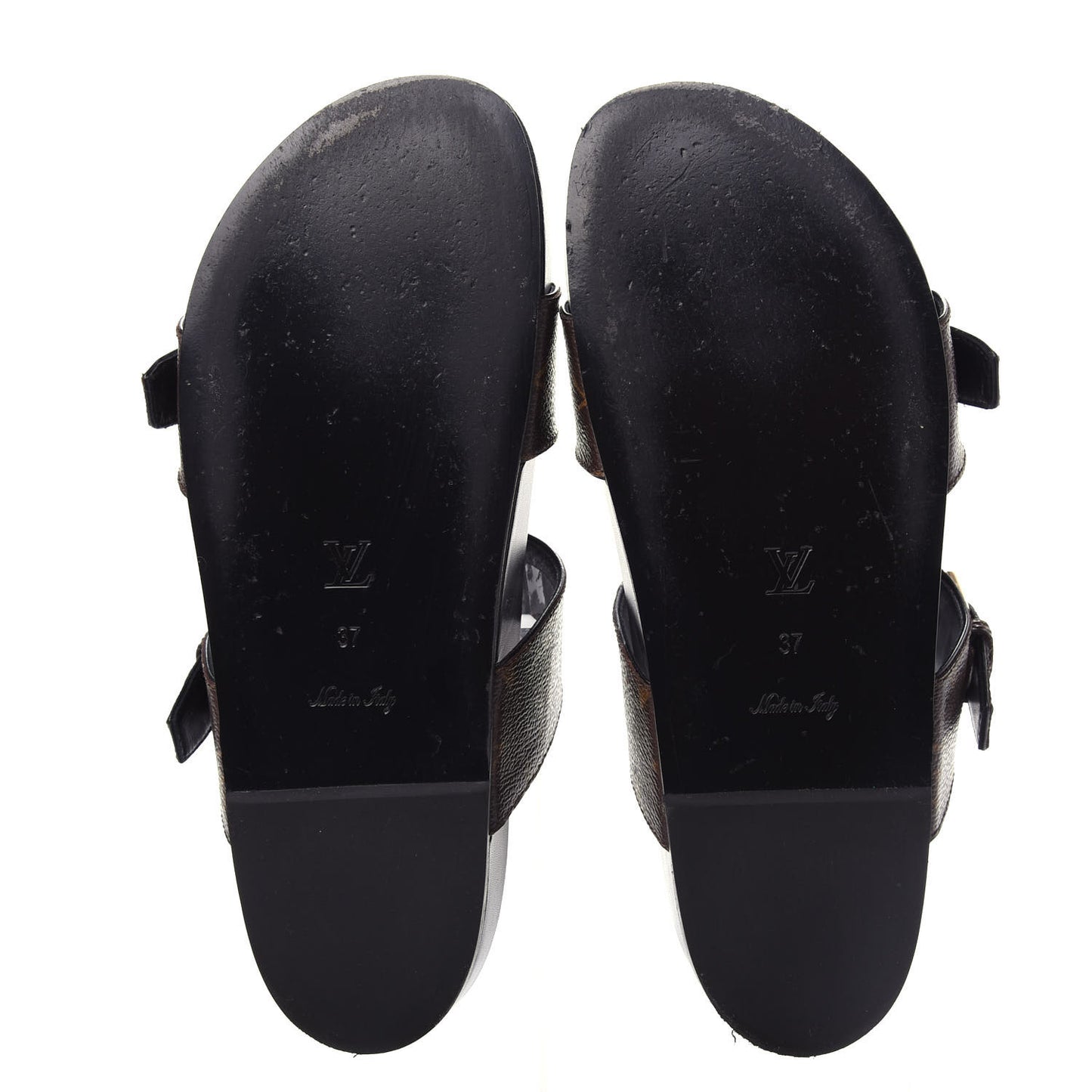 Monogram Bom Dia Mule Sandals 37 Black