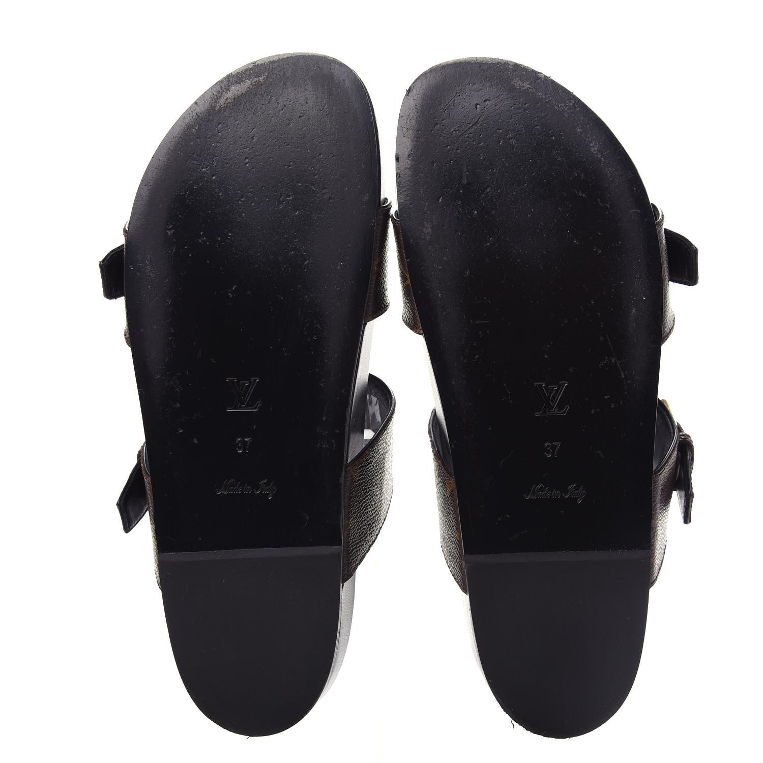 Louis Vuitton Monogram Bom Dia Mule Sandals 37 Black 6 of 11