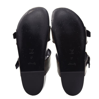 Louis Vuitton Monogram Bom Dia Mule Sandals 37 Black 6 of 11
