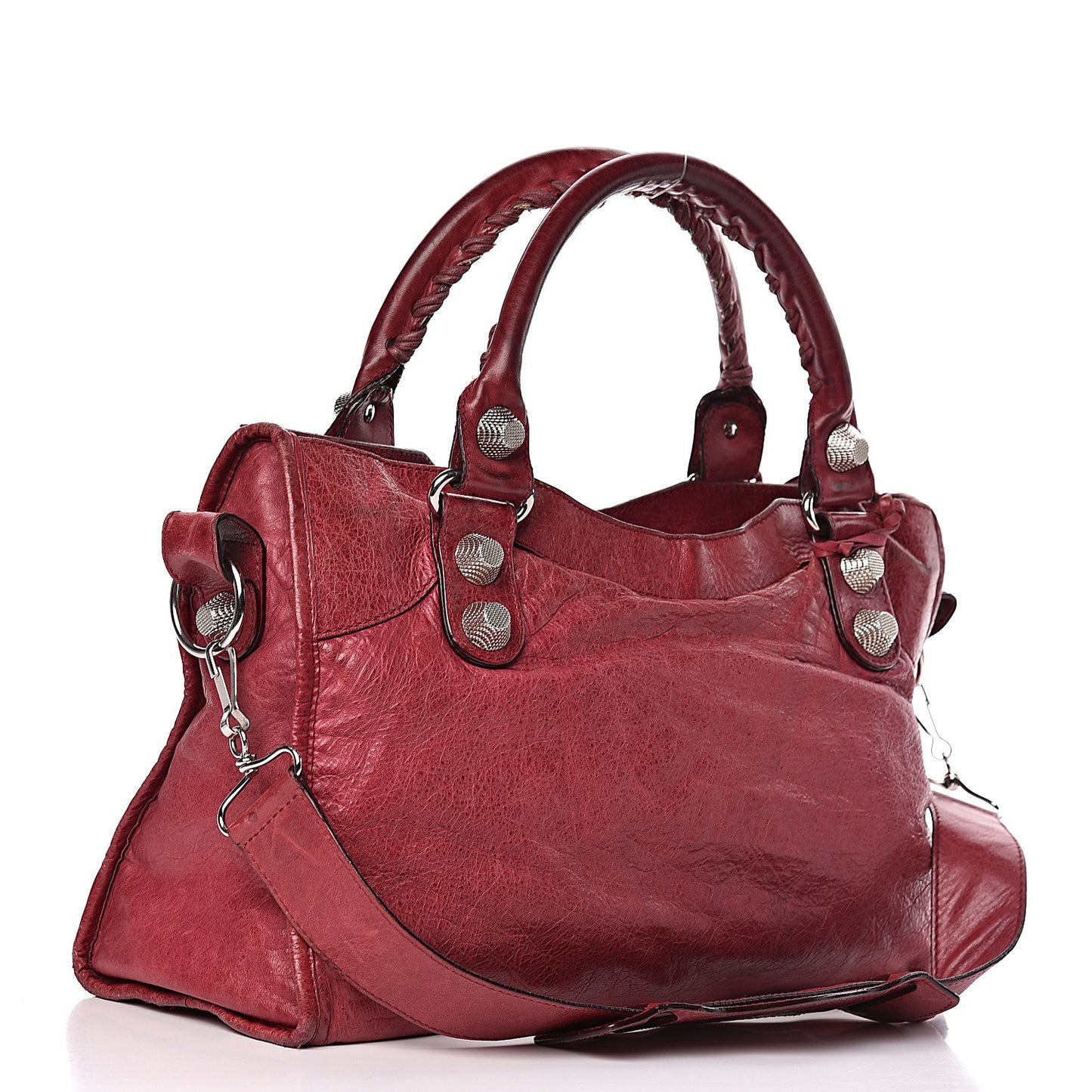 Agneau Giant 21 Silver Hardware City Pourpre