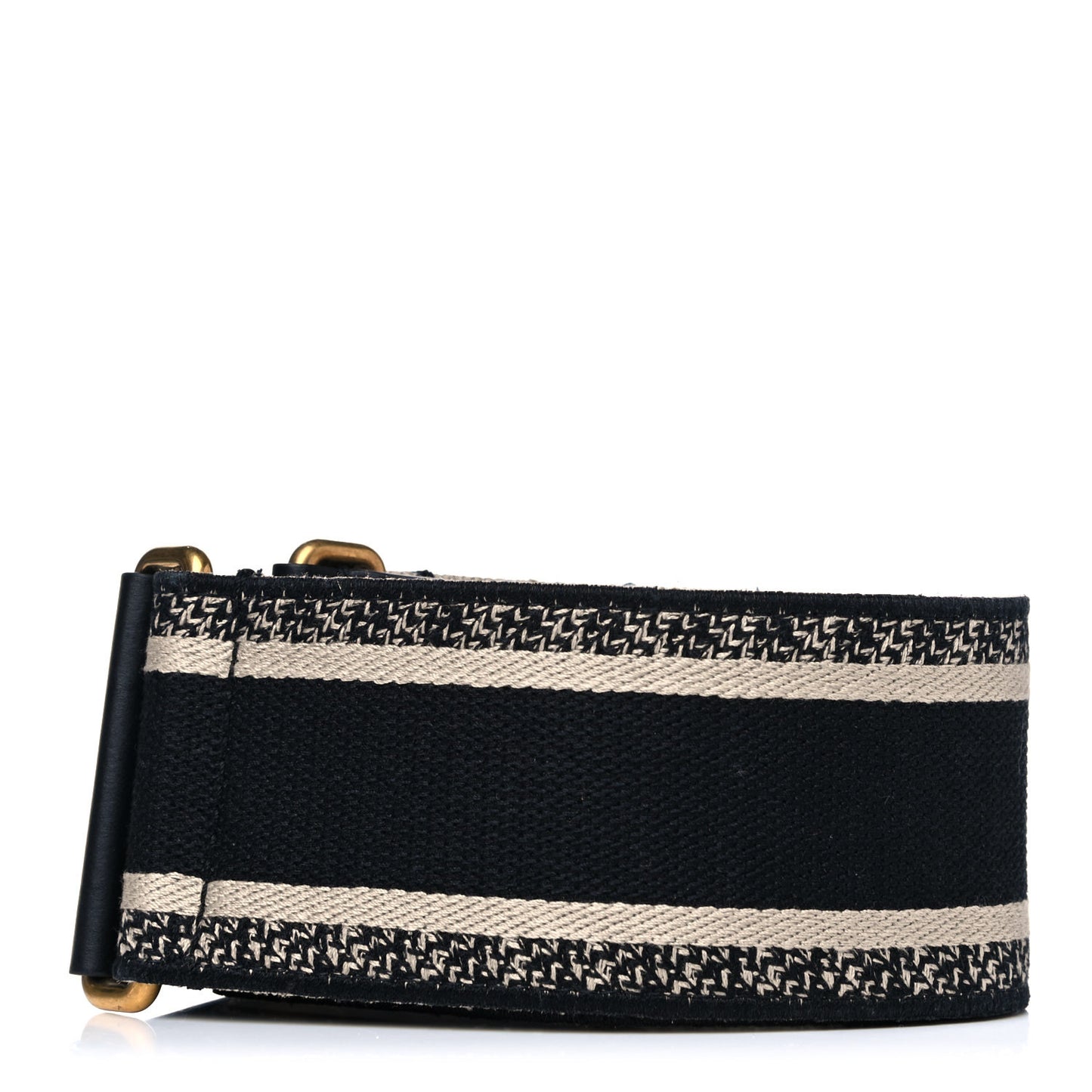 Canvas Embroidered Shoulder Strap Blue