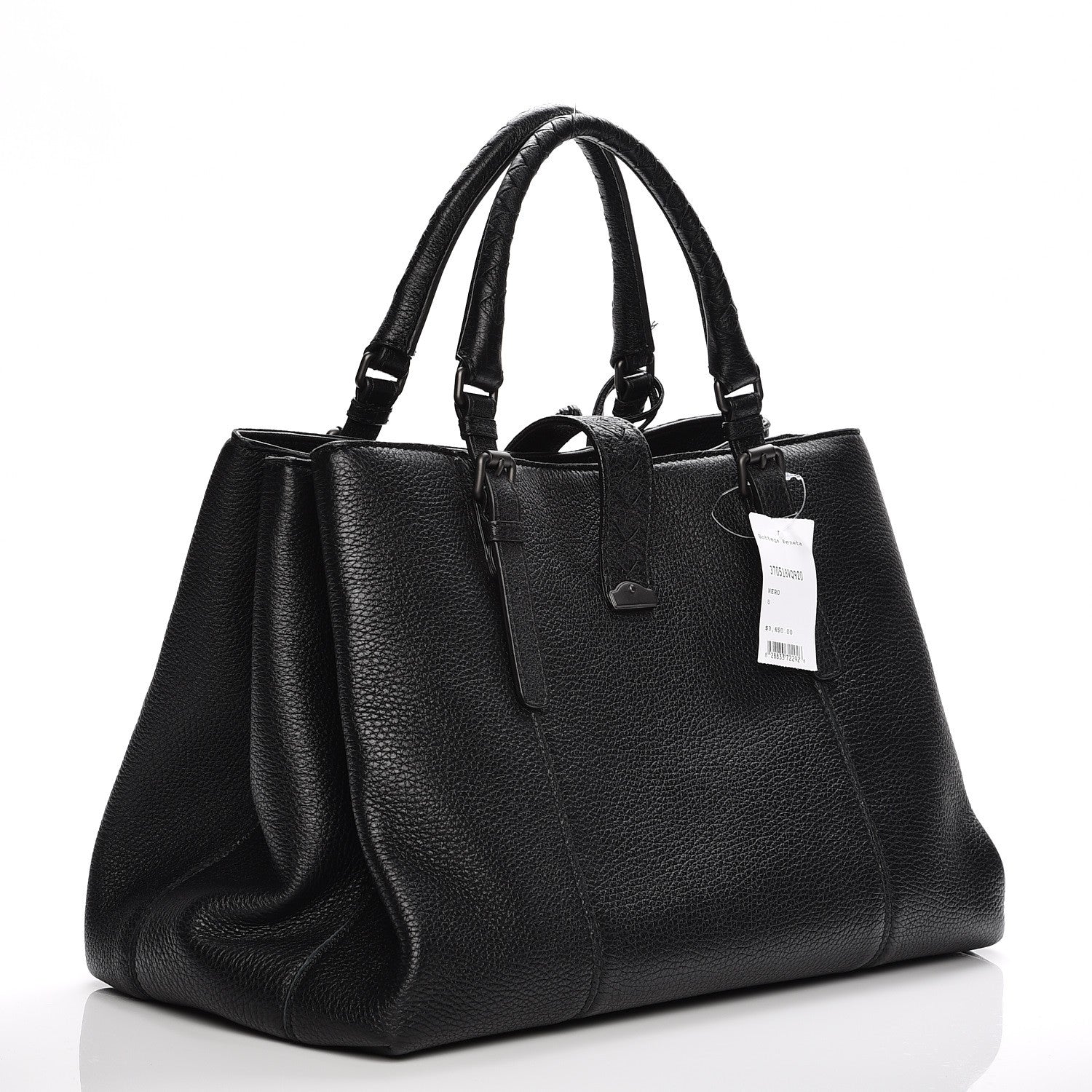 Bottega Veneta Cervo Medium Roma Tote Nero Black 3 of 8