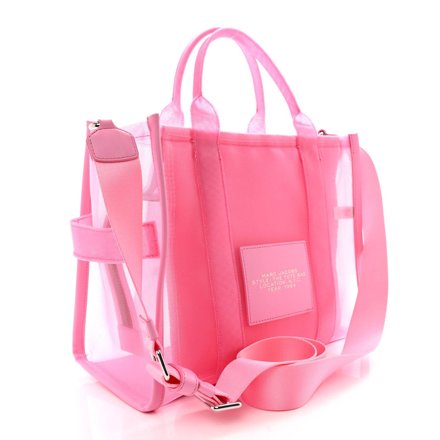 Marc Jacobs Nylon Medium The Mesh Tote Bag Pink 3 of 14