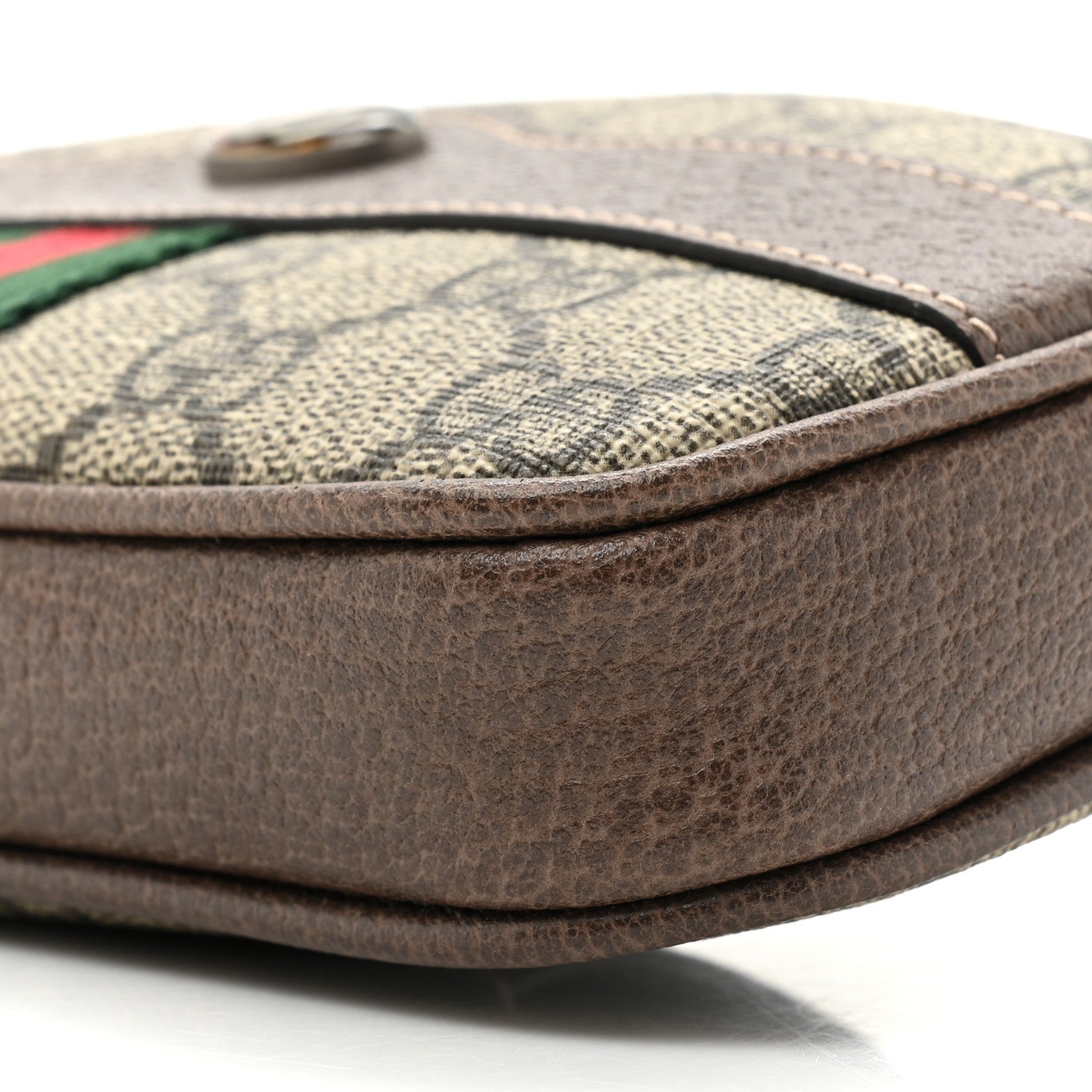 Gucci GG Supreme Monogram Web Small Ophidia Belt Bag 95 38 Dark Brown 8 of 10