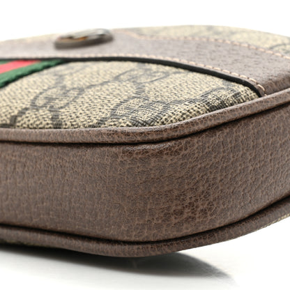 Gucci GG Supreme Monogram Web Small Ophidia Belt Bag 95 38 Dark Brown 8 of 10