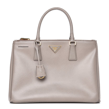 Prada Saffiano Medium Galleria Double Zip Tote Argilla 1 of 13
