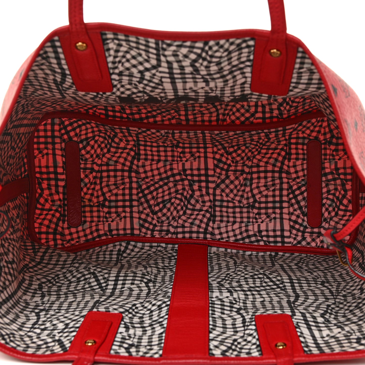 Visetos Large Liz Reversible Shopper Tote Ruby Red
