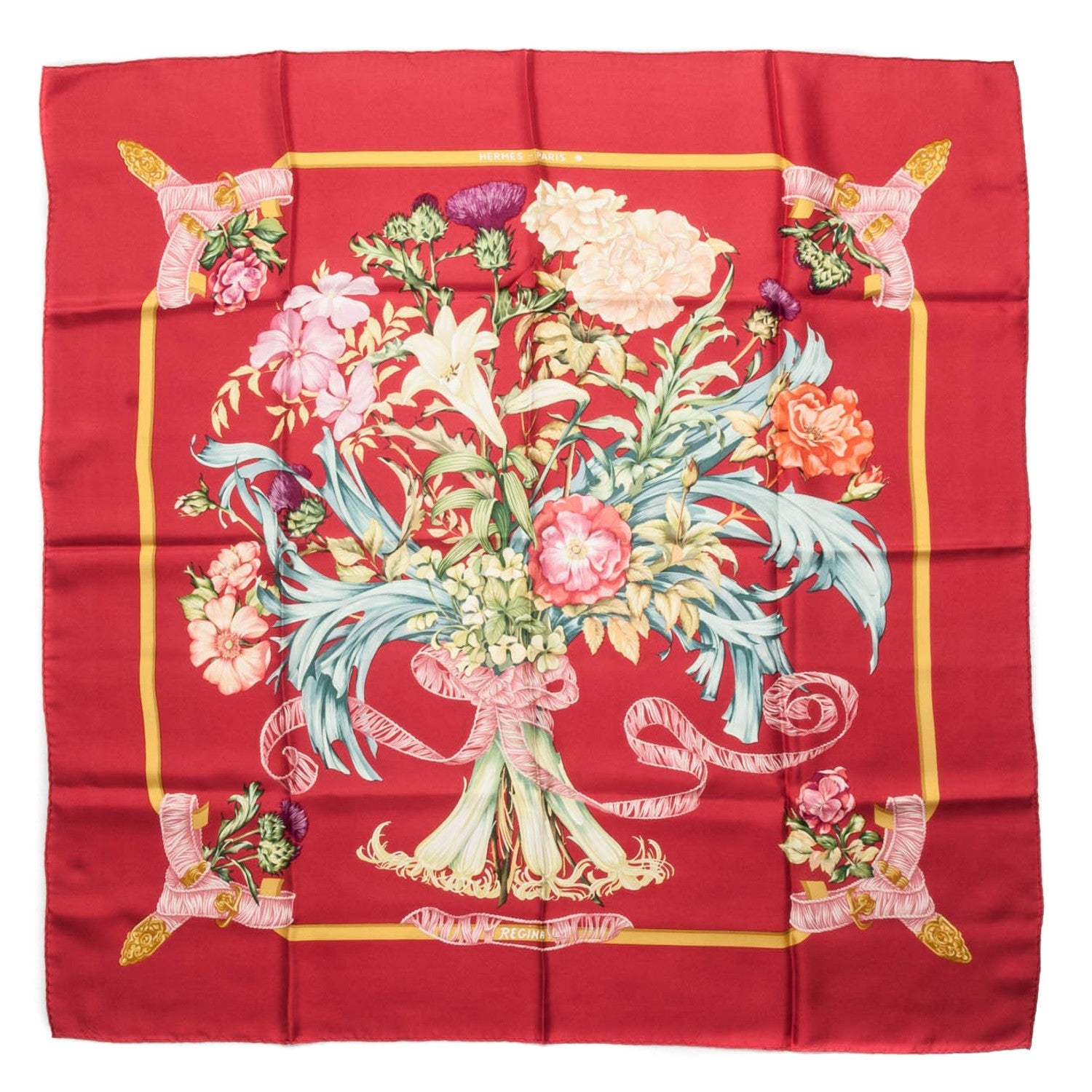 Hermes Silk Regina Scarf 90 1 of 5