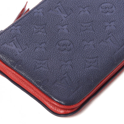 Louis Vuitton Empreinte Double Zip Pochette Marine Rouge 6 of 10