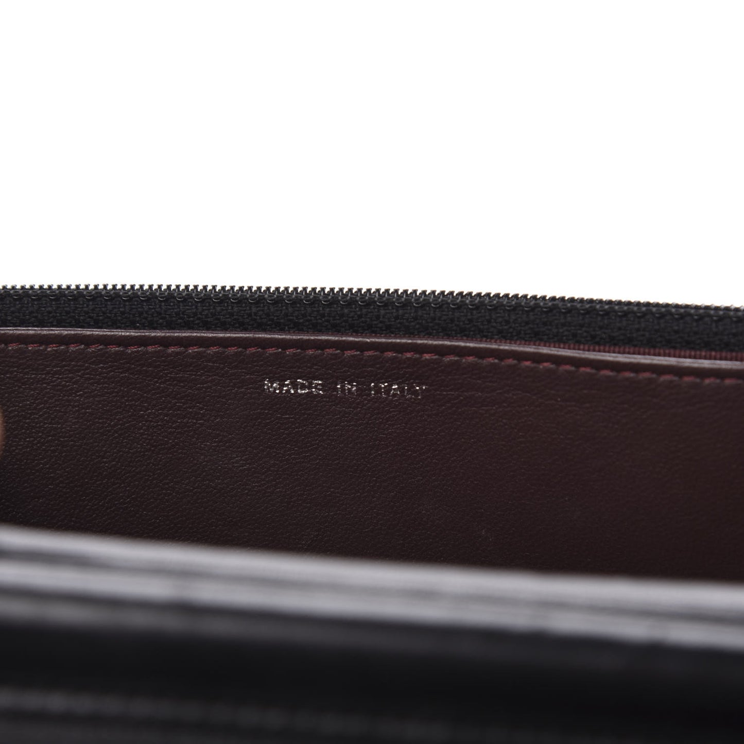 Lambskin Quilted Wallet On Chain WOC Black
