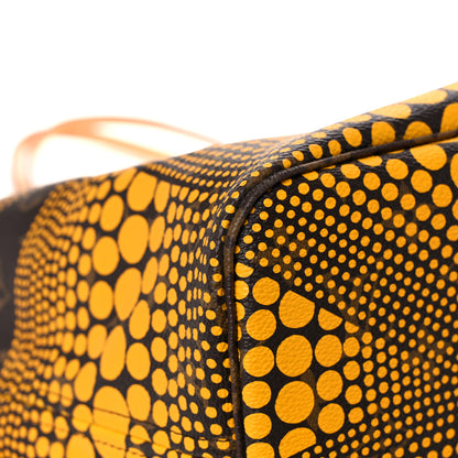 Louis Vuitton Monogram Kusama Waves Neverfull MM Yellow 8 of 16