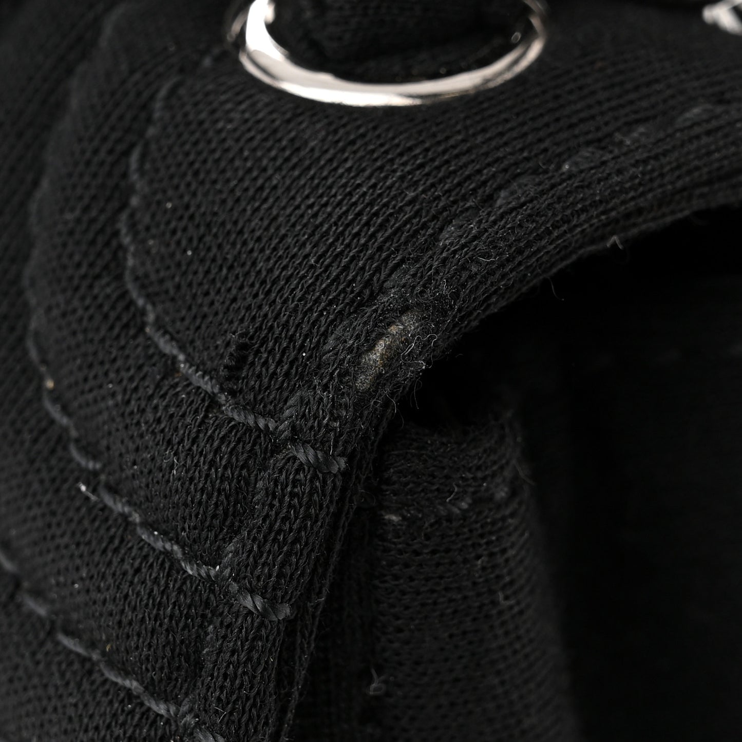 Jersey Quilted Single Flap Black