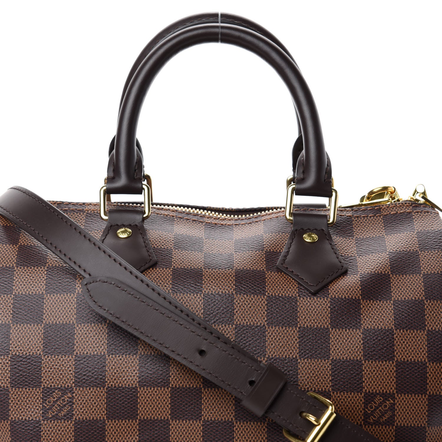 Louis Vuitton Damier Ebene Speedy Bandouliere 25 11 of 11