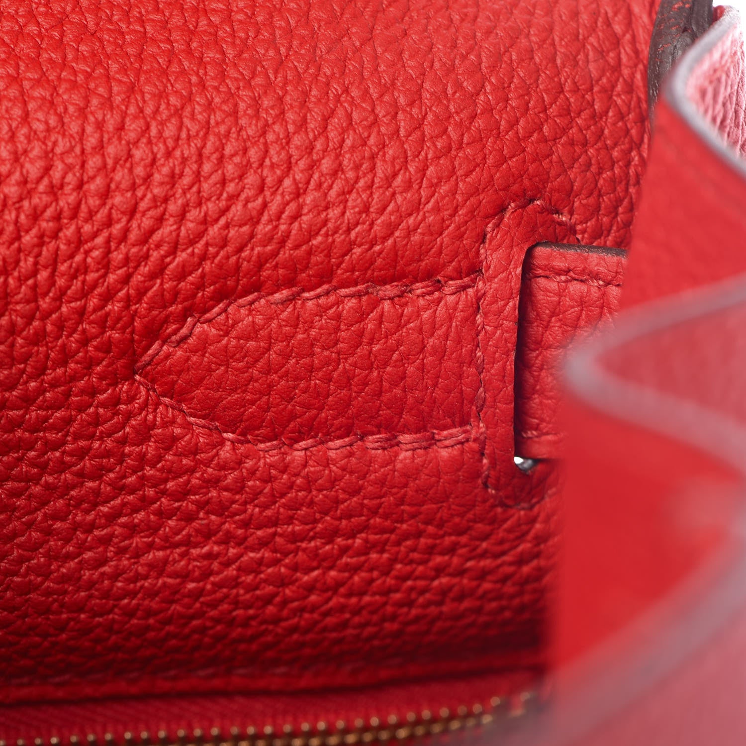 Hermes Togo Kelly Retourne 28 Rouge De Coeur 27 of 41