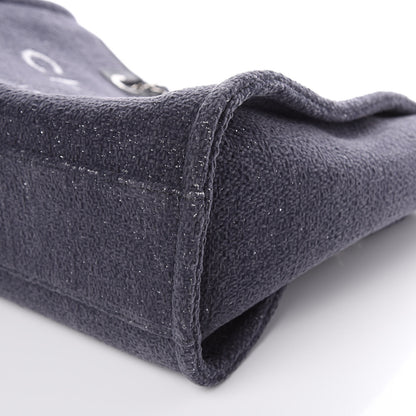 Chanel Lurex Boucle Small Deauville Tote Light Grey 9 of 9