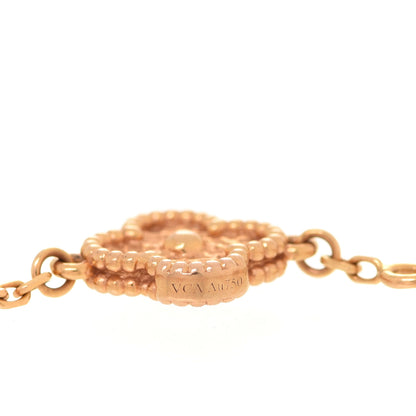 Van Cleef & Arpels 18K Rose Gold 6 Motifs Sweet Alhambra Bracelet 6 of 7