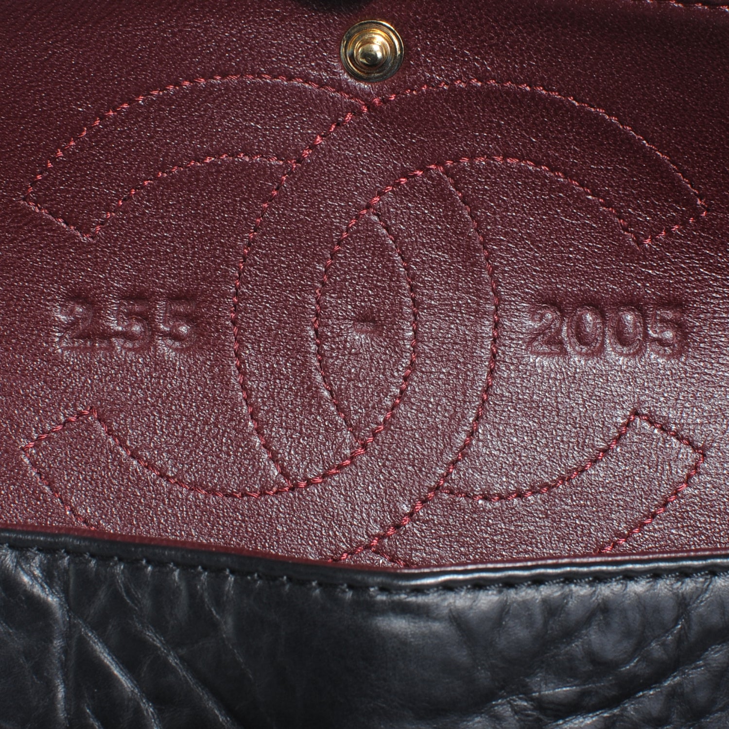 Chanel Aged Calfskin 50th Anniversary 2.55 Reissue 225 Flap Black 7 of 8