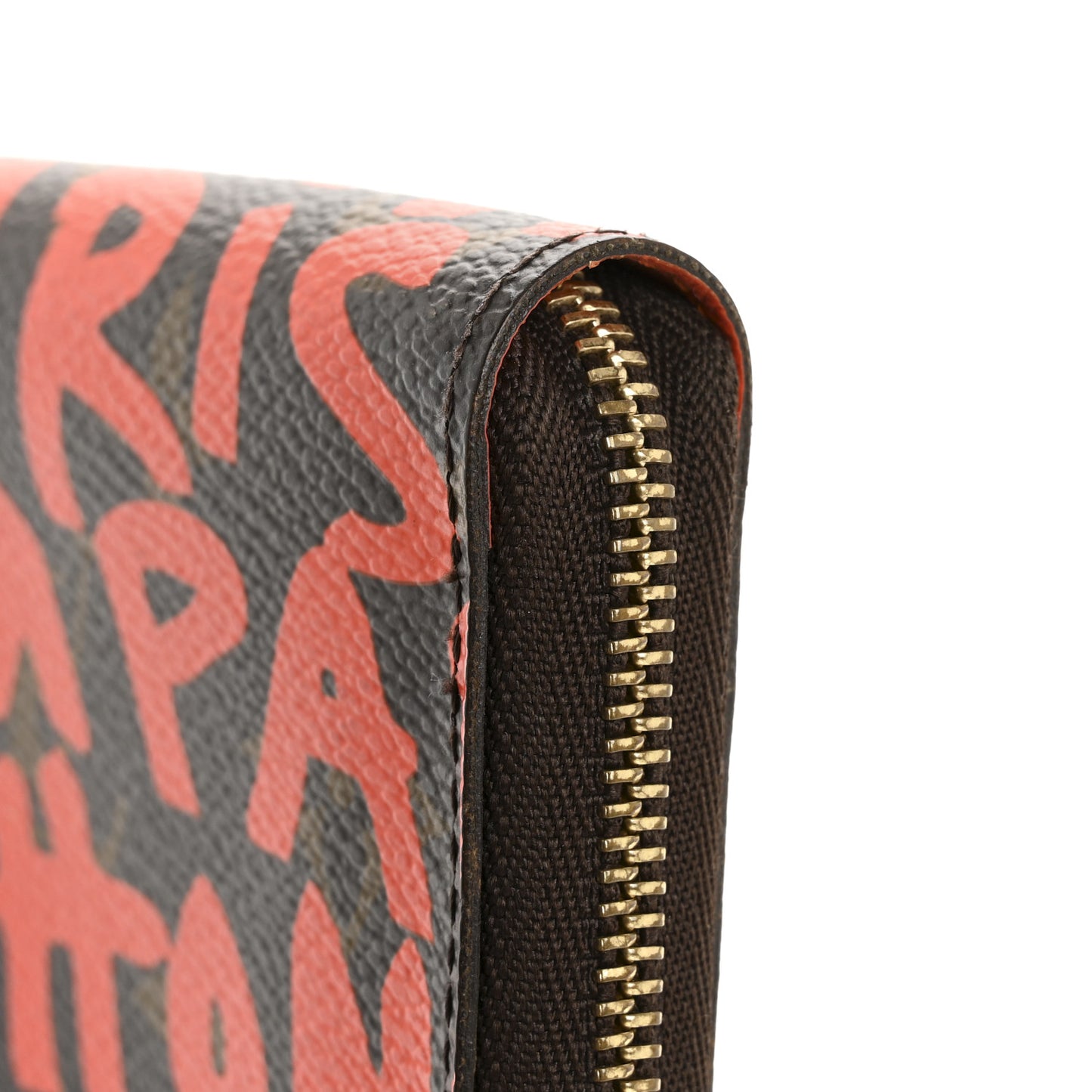 Monogram Graffiti Zippy Coin Purse Orange