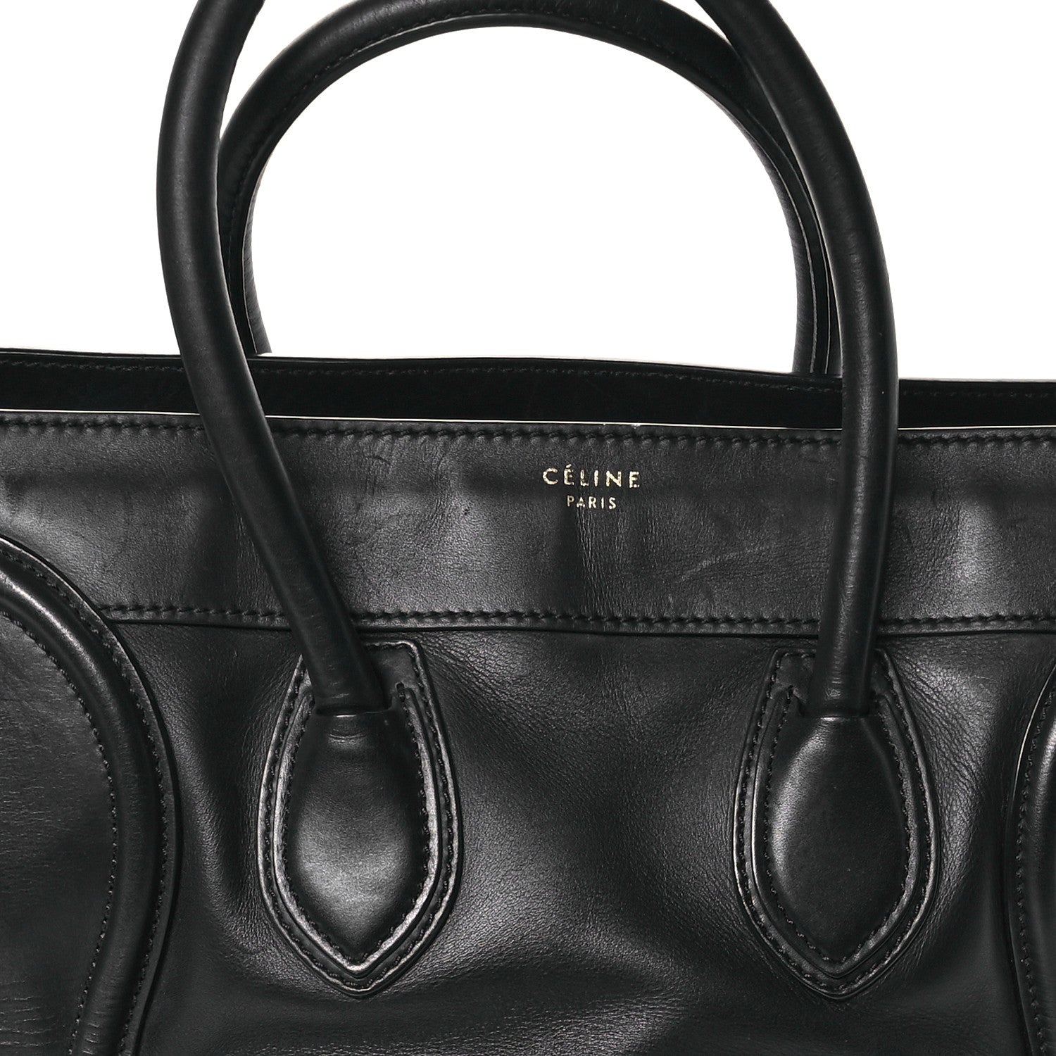 Celine Smooth Calfskin Mini Luggage Black 9 of 12