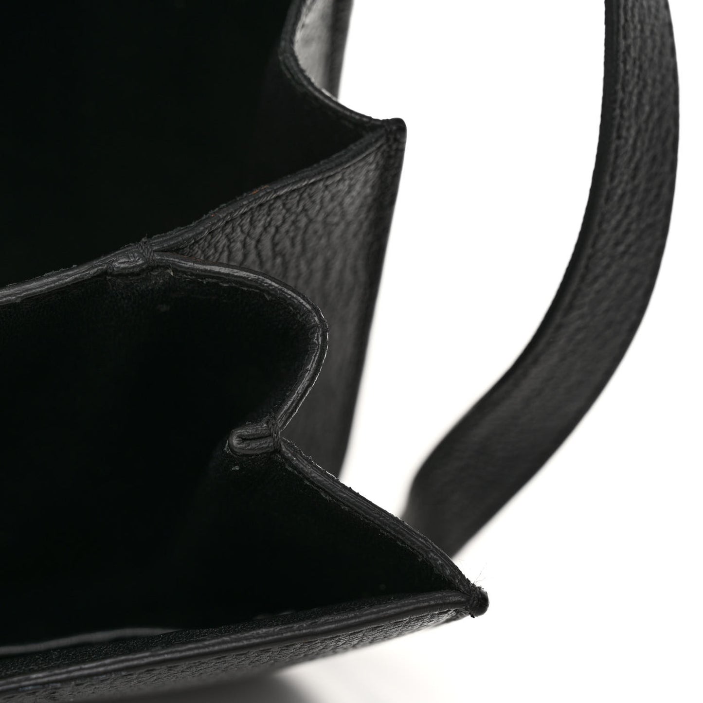 Goatskin Medium Classic Box Flap Bag Black