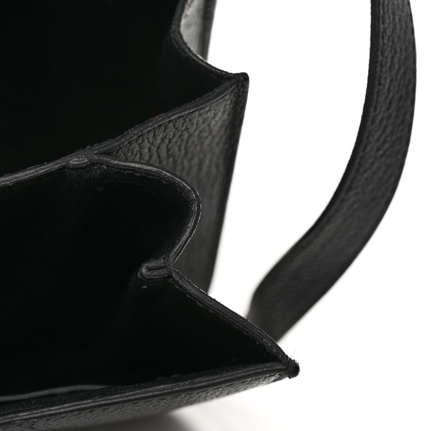 Celine Goatskin Medium Classic Box Flap Bag Black 12 of 14