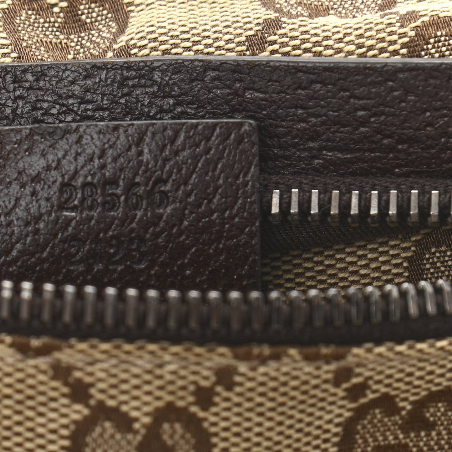 GG Monogram Double Pocket Belt Bag Dark Brown