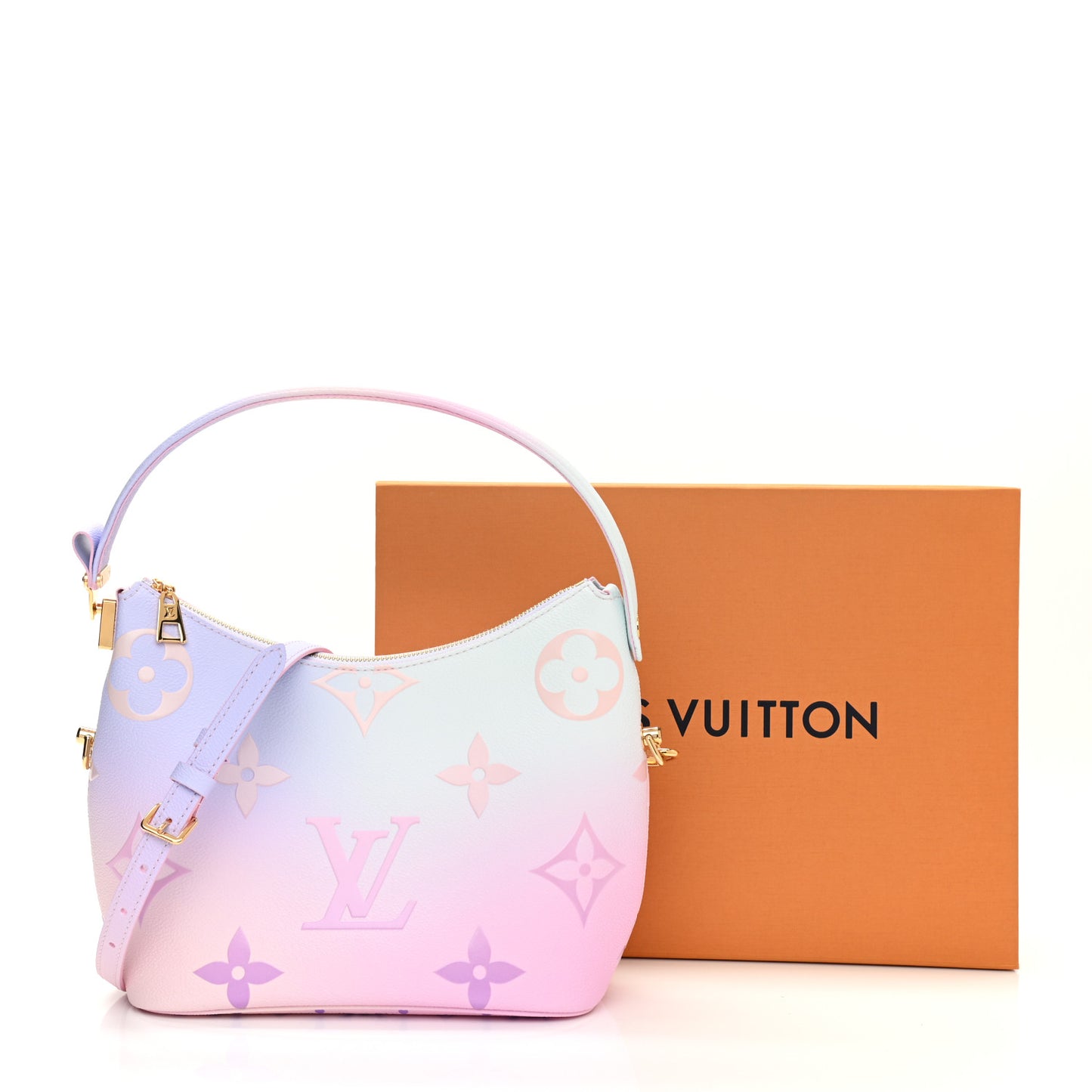 Monogram Giant Spring In The City Marshmallow Hobo PM Sunrise Pastel