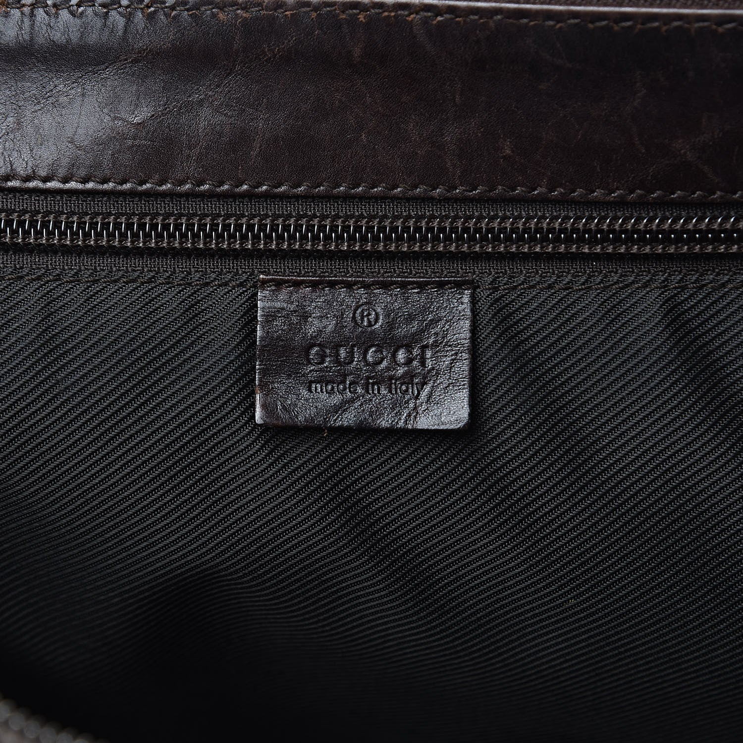 Gucci Denim Monogram Flat Messenger Bag Black 6 of 16